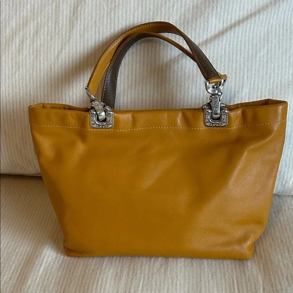 Brighton Jodi Reversible Mustard Yellow and floral Bag - Picture 2 of 9